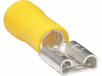 12-10 AWG .250 FEMALE QUICK DISCONNECT, NYLON - YELLOW - C2265