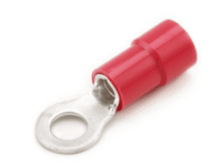 8 GAUGE 1/4" EYELET PVC INSULATED RING TERMINAL - D65014