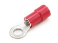 8 GAUGE 1/4" EYELET PVC INSULATED RING TERMINAL - D65014