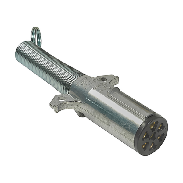 7 Pole Pollak HD Die Cast Plug with Cable Guard 11702