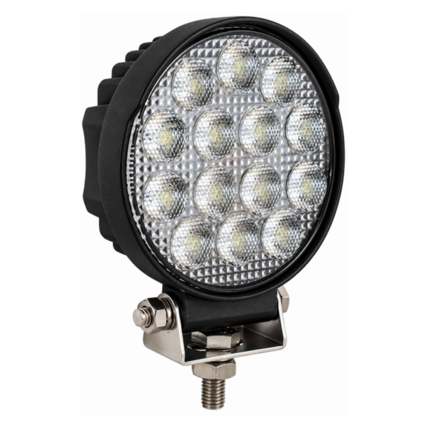 Buyers Products 5" Round LED Flood Light – Clear Lens, 2,525 Lumens – BUY1492127