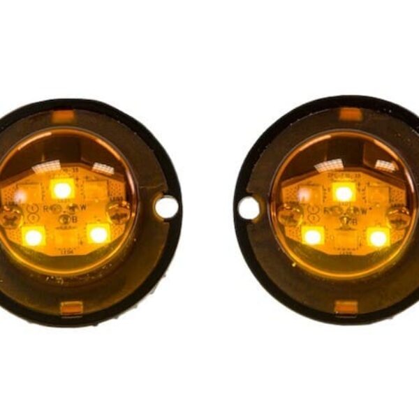 Buyers Products Hidden Bolt-On 6-LED Amber Strobe Light Kit with In-Line Flashers – BUY8891216