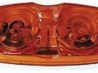 Peterson 138A Amber 4" x 2" PC-Rated Incandescent Double Bull's-Eye Clearance & Side Marker Light – PM138A