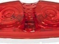 Peterson 138R Red 4" x 2" PC-Rated Incandescent Double Bull's-Eye Clearance & Side Marker Light – PM138R