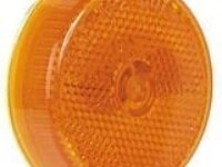 Peterson 143A Amber 2-1/2" Incandescent Clearance & Side Marker Light with Reflex – PM143A