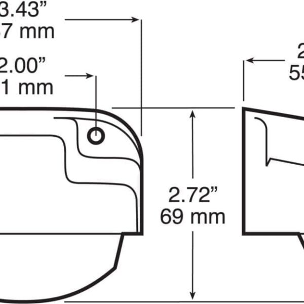 PETERSON INCANDESCENT LICENSE PLATE/UTILITY LIGHT BRACKET PM15014