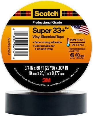 3M Super 33+ Scotch® Vinyl Electrical Tape - 33+