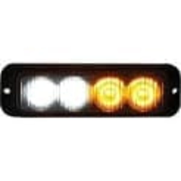 BUYERS 8891132 4.75" MINI STROBE IN AMBER/CLEAR SURFACE MOUNT 4LEDS BUY8891132