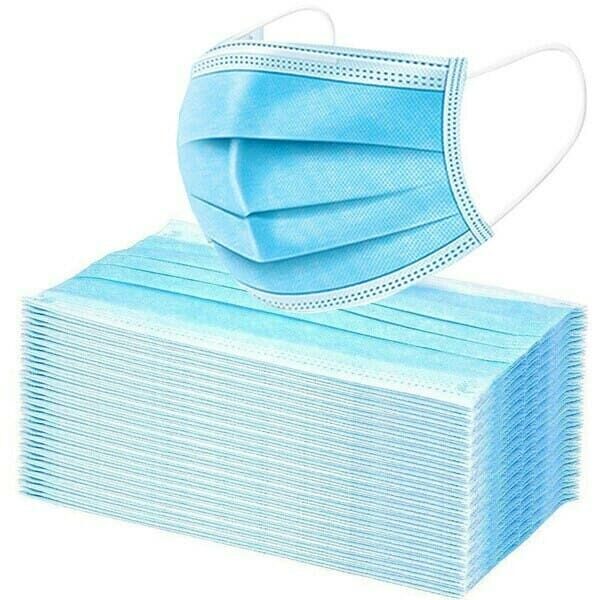 DISPOSABLE PROTECTIVE FACE MASKS BFE>95% (50 PACK)-DISPOSABLEMASK/BX50