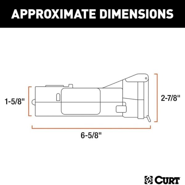 CURT Echo Mobile Trailer Brake Controller, 7-Way, Bluetooth Smartphone Connection CUR51180