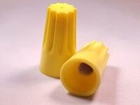 10-18 WGA TWIST ON WIRE CONNECTORS/NUTS -YELLOW -TLY