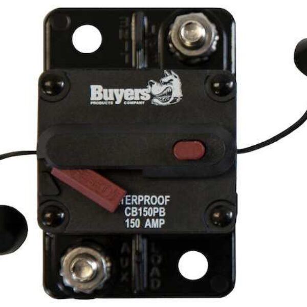 BUYERS 150 Amp Circuit Breaker With Manual Push-to-Trip Reset-CB185150