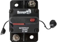 BUYERS 50 Amp Circuit Breaker With Manual Push-to-Trip Reset-CB18550